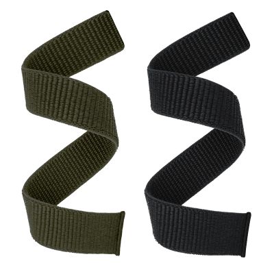 Abanen Hook and Loop Quick Dry Watch Band for Fenix 7X / 6X / 5X, 26mm Woven Nylon Ultralight Sport Wristband Strap for Garmin Fenix 6X Pro/Sapphire, 5X Plus, Enduro (Black Green)
