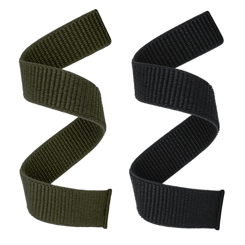 Abanen Hook and Loop Quick Dry Watch Band for Fenix 7X / 6X / 5X, 26mm Woven Nylon Ultralight Sport Wristband Strap for Garmin Fenix 6X Pro/Sapphire, 5X Plus, Enduro (Black Green)