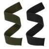 Abanen Hook and Loop Quick Dry Watch Band for Fenix 7X / 6X / 5X, 26mm Woven Nylon Ultralight Sport Wristband Strap for Garmin Fenix 6X Pro/Sapphire, 5X Plus, Enduro (Black Green) view 1