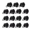 Auniwaig 15 Pcs Round Cable Wire Strain Relief Bush Grommet PA66 Strain Relief Bushing 6mm Hole Dia Electric Cable Protection Cord Buckle view 1
