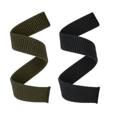 Abanen Hook and Loop Quick Dry Watch Band for Fenix 8 / epix Pro/Fenix 7/6/5 (47mm), 22mm Woven Nylon Ultralight Sport Wristband Strap for Garmin Instinct 2, Instinct 3 45mm (Black Green)
