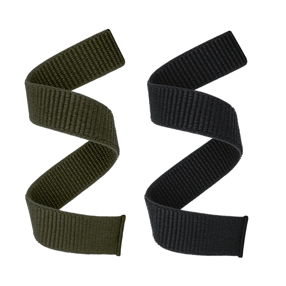 Abanen Hook and Loop Quick Dry Watch Band for Fenix 8 / epix Pro/Fenix 7/6/5 (47mm), 22mm Woven Nylon Ultralight Sport Wristband Strap for Garmin Instinct 2, Instinct 3 45mm (Black Green)