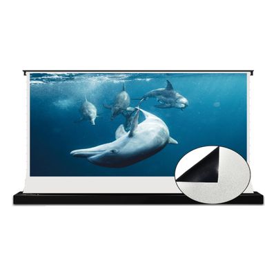 VIVIDSTORM-Projector Screen with Stand Portable Folding Stand Indoor Tension Floor Screen 4k HD All White Cinema, 4K/3D/UHD Gaming/Home Cinema,Compatible with Normally Projector,VSDSTWA100H