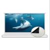 VIVIDSTORM-Screen Projector S 110 inch Motor Rollable Foldaway Portable Screen with All White Cinema PVC, 4k 3D HD Gaming/Office Room,Compatible with Standard Projector,VWSDSTWA110H view 1
