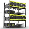 6 GPU Aluminum Stackable Open Air Mining Computer Frame Rig Ethereum Veddha (V3D-6GPU) view 2
