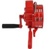 Hand Crank Siren, 110 dB Portable Handheld Air-raid Alarm Siren Horn for Camping Hiking Boating Schools Indoor Outdoor Evens Red view 3