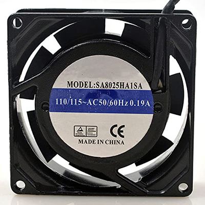 SA8025HA1SA Fan 100/115V 0.19A 808025mm Cabinet Cooling Fan