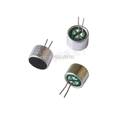 100PCS 2pins 9x7mm 52DB Sensitivity Capacitive Electret Microphone 9x7mm