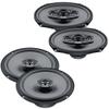 HERTZ One Pair of X-165 UNO Series 6.5" Coaxial Speakers and One Pair X -690 UNO Series 6x9 4-Way Coaxial Speakers view 1