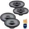 HERTZ One Pair of X-165 UNO Series 6.5" Coaxial Speakers and One Pair X -690 UNO Series 6x9 4-Way Coaxial Speakers view 2