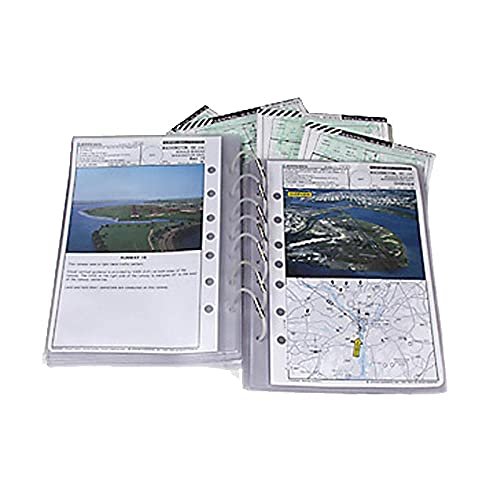 FlyBoys - Checklist Pages - 5.5x8.5 in - Durable & Temperature Resistant - Accommodates 5.5x8.5 in Jeppesen Charts - Military Standard - Frosted Plastic Pages - 10 Pack