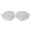 YDLMT 2 Pcs Motorcycle Front Mesh Speaker Grills Covers for Harley Touring Electra Glide Street Glide Ultra Limited Tri Glide 20142023, Chrome view 1