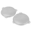 YDLMT 2 Pcs Motorcycle Front Mesh Speaker Grills Covers for Harley Touring Electra Glide Street Glide Ultra Limited Tri Glide 20142023, Chrome view 2