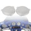 YDLMT 2 Pcs Motorcycle Front Mesh Speaker Grills Covers for Harley Touring Electra Glide Street Glide Ultra Limited Tri Glide 20142023, Chrome view 3