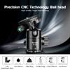 Manbily Ball Head for Shooting Stick Tripod, CNC Metal Aluminum Clamp Rest Head for Hunting, 360 Panoramic Ball Head for DSLR Camera, Load up to 33lbs/15kg view 2