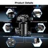 Manbily Ball Head for Shooting Stick Tripod, CNC Metal Aluminum Clamp Rest Head for Hunting, 360 Panoramic Ball Head for DSLR Camera, Load up to 33lbs/15kg view 3