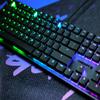 CHERRY MX 10.0N RGB, Flat Mechanical Gaming Keyboard, UK Layout (QWERTY), Wired, Original CHERRY MX LOW PROFILE RGB SPEED Switches, Black view 2
