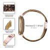 RuiRdot Versa 3 Replacement Strap, 5.5"-7.87" Adjustable Resin Sport Bracelet Lightweight Detachable Links Replacement Band with Folding Buckle Compatible with Versa 3/Sense Smart Watch (R10) view 4