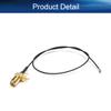 Bettomshin 1Pcs 0.3m/11.81inch IPEX Extension Cable, Black IPEX to SMA Outer Screw Inner Hole Thread 11mm with 4 Pins Right-Angle Pigtail Cable for WiFi Adapter FPV Antenna view 3