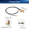 Bettomshin 1Pcs 0.5m/19.68 Inch IPEX Extension Cable, Black IPEX to SMA Outer Screw Inner Hole Thread 11mm with 4 Pins Right-Angle Pigtail Cable for WiFi Adapter FPV Antenna view 2