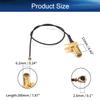 Bettomshin 1Pcs 0.2m/7.87inch IPEX Extension Cable, Black IPEX to SMA Outer Screw Inner Hole Thread 11mm with 4 Pins Right-Angle Pigtail Cable for WiFi Adapter FPV Antenna view 2