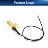 Bettomshin 1Pcs 0.2m/7.87inch IPEX Extension Cable, Black IPEX to SMA Outer Screw Inner Hole Thread 11mm with 4 Pins Right-Angle Pigtail Cable for WiFi Adapter FPV Antenna view 3
