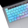 Keyboard Cover for MacBook Pro 13 inch M2 (2023-2022), & 2021-2020 M1 A2338 A2289 A2251 & MacBook Pro 16-inch A2141 2020-2019 Release,with Touch Bar Touch ID Keyboard Protective Skin-Colorful view 2
