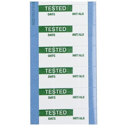 Brady WOX-38-PK, 149389 Polyester Tested Write-On Labels (75 Cards of 14 Labes)