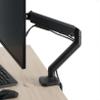 Bush Business Furniture Adjustable Single Monitor Arm, Commercial Office Desk Accessories, Satin Black view 3