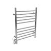 Amba RWH-SP-Left Radiant Hardwired Plug-in Combo (Left Side) Straight 10 Bar Towel Warmer in Polished view 1