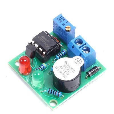 LM358 12V On-Board Lithium Battery Low Voltage Alarm Buzzer Lipo-Lion Under Vlotage Protection Module LED Indicator Alarm Module
