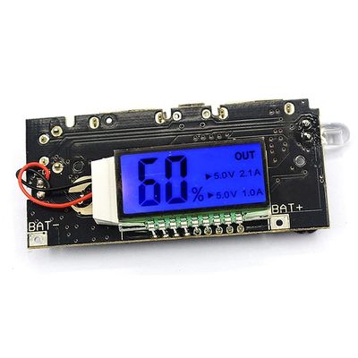 4pcs Dual USB Charging Module Power Module for 18650 Lithium Battery Charging Protection Board Digital Display for Power Bank