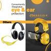 Groggle Combination Safety Glasses and Safety Earmuff. Unique, New, PPE, Protective Shield Prevents Damage and Scratching. Provides Convienence, Comfort, NRR 26 Db Passive Hearing Protection. view 4