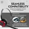 INNOTALK Computer and Desk Phone Wireless Headset for Office Phone and PC, Noise Canceling Handsfree Headset, 300-Foot Range Wireless, 12 Hours Talking view 3
