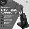 INNOTALK - Desk Phone Wireless Headset with RJ9 Adapter, 12-Hour Talk Time Handsfree Phone Headset, Office Phone Headset for Desk Phone, 300 Ft. Long Range Wireless Headset, W780 view 3