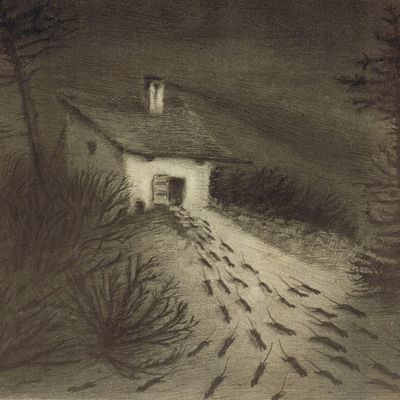 Alfred Kubin : The Rat House : 1900 : Archival Quality Art Print