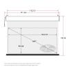 VIVIDSTORM-Home/Movie Screen Sound Transparent Perforated All White Cinema PVC,Compatible with Ordinary Projector,VBMSLPWA120H view 2