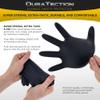 Dura-Gold HD Black Nitrile Disposable Gloves, 10 Boxes of 100, Size Small, 6 Mil - Latex Free, Powder Free, Textured Grip view 4