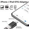 Lightning Male to USB3.0 Female Adapter OTG Cable [Apple MFi Certified]PAINICA USB OTG Data Sync Converter for iPhone/iPad/iPod Support Camera Card Reader, Mouse, Keyboard, Hubs, Connect U Disk-Black view 2