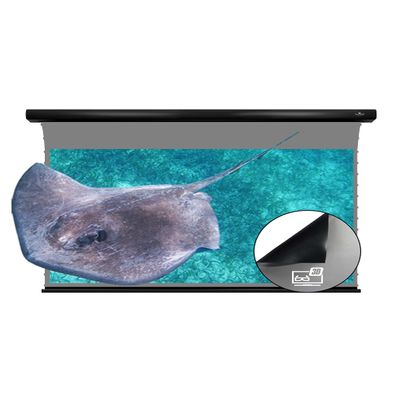 VIVIDSTORM-Office Presentation Tension Screen,3D Obsidian Long Focus ALR Motor Tension Drop Down Screen Screen,,Compatible with Lumen up to 1800ANSI Short Throw Projector,VBMSLALR100H-3D