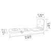 dxzsf Projector Stand Small Projector Stand Desktop Mini Projector Bracket Can be Wall-Mounted or Ceiling Foldable Portable Shelf Bedroom Living Room Office Tripod for Projector view 2