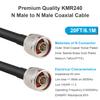 MOOKEERF KMR240 N Cable - 20FT Ultra Low Loss N Male to N Male Cable Pure Copper 50 ohm for Antenna,WiFi Router,Signal Booster, Amplifier view 2