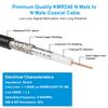 MOOKEERF KMR240 N Cable - 20FT Ultra Low Loss N Male to N Male Cable Pure Copper 50 ohm for Antenna,WiFi Router,Signal Booster, Amplifier view 3
