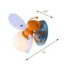 KWOKING Cartoons Wall Light 1 Light Cute Bee Shaped Kids Wall Sconce with Glass Shade for Girls Boys Bedroom view 2