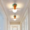 KWOKING Cartoons Wall Light 1 Light Cute Bee Shaped Kids Wall Sconce with Glass Shade for Girls Boys Bedroom view 3
