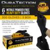 Dura-Gold HD Black Nitrile Disposable Gloves, 10 Boxes of 100, Size Large, 6 Mil - Latex Free, Powder Free, Textured Grip view 2
