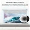 VIVIDSTORM-Slimline Motorized Tension Pull Down Screen Projector Perforated Transparent Acoustically All White Cinema,Compatible with Standard Projector,VMSLPWA100H view 3