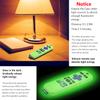 [2 Pack] Remote Cover (Glow in The Dark) Compatible with Roku Voice Remote, Pinowu Anti Slip Silicone Cover Compatible with Roku Players and Roku TVS Voice Remote (Green and Blue) view 2