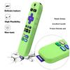 [2 Pack] Remote Cover (Glow in The Dark) Compatible with Roku Voice Remote, Pinowu Anti Slip Silicone Cover Compatible with Roku Players and Roku TVS Voice Remote (Green and Blue) view 4