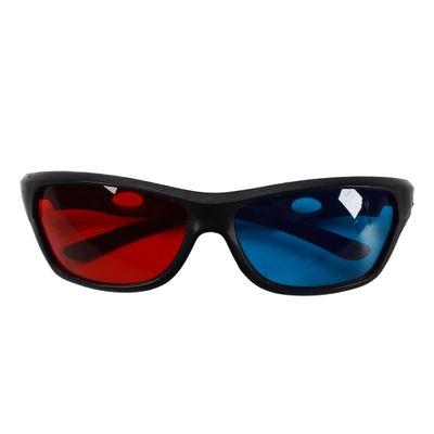 Aicosineg 3Pcs 3D Glasses Red Blue Glasses Black Frame 3D Viewing Glasses 3 Dimensional Anaglyph Glasses for 3D Movies Games Photo Projector Film Light Simple Design